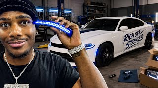 INSTALLING LED SIDE MARKERS & NEW RIMS ON MY CHARGER BUILD