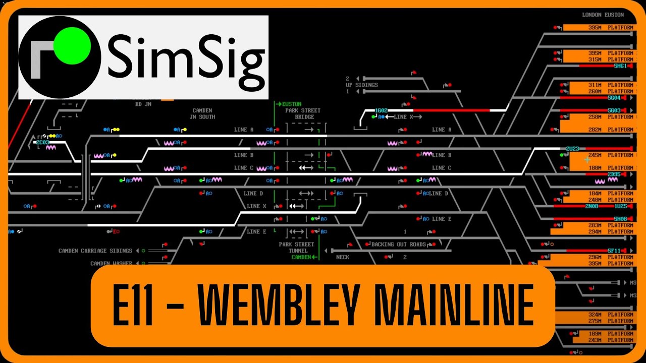 SimSig - Morgens in London Euston - YouTube