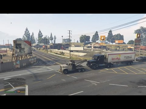 GTA Online Towing an 18 Wheeler - YouTube