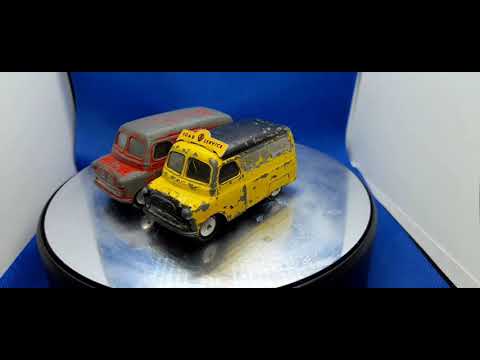 Restoration Corgi toys Bedford ca Van's x2.. - YouTube