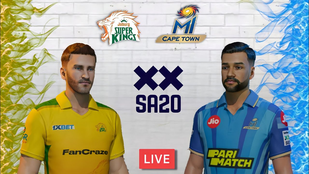 🔴 Live Match No 29 Joburg Super Kings vs MI Cape Town South