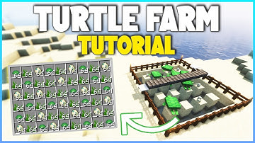 Minecraft EASY Turtle Farm Tutorial! 1.20+ (Easy Scute & Eggs)