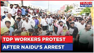 TDP Stages State Wide Protest Against Arrest Of Former Andhra CM Chandrababu Naidu | Top News