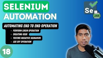 #18 - End To End Testing Flow with negative Test scenario using Selenium with Java -2024 series