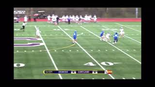 Ben McGrath - Cortland Varsity Lax vs. Oswego Spring 2022