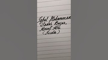 How to write an envelope address? | Cursive handwriting #shorts #calligraphy