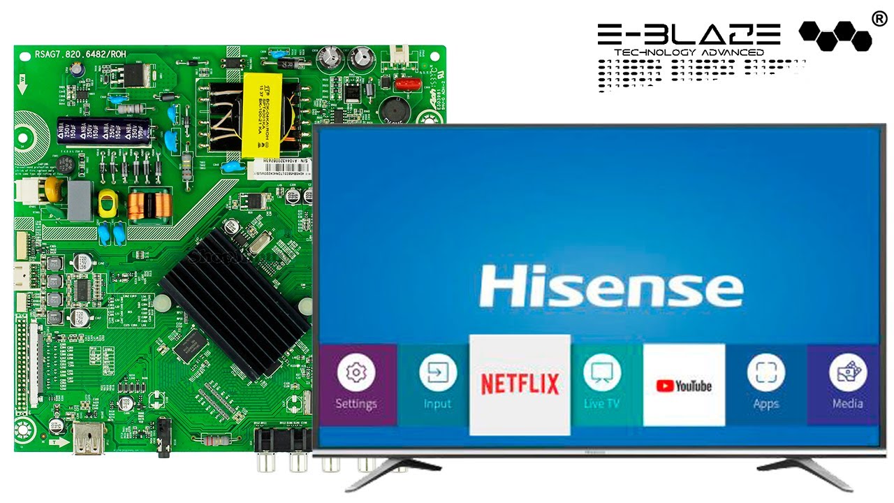 Carte T-Con télé Hisense 55E63KT Référence: RSAG7.820.10545/ROH - vente