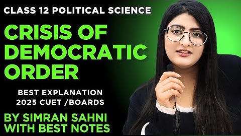 Crisis of democratic order class 12 | crisis of democratic order class 12 one shot