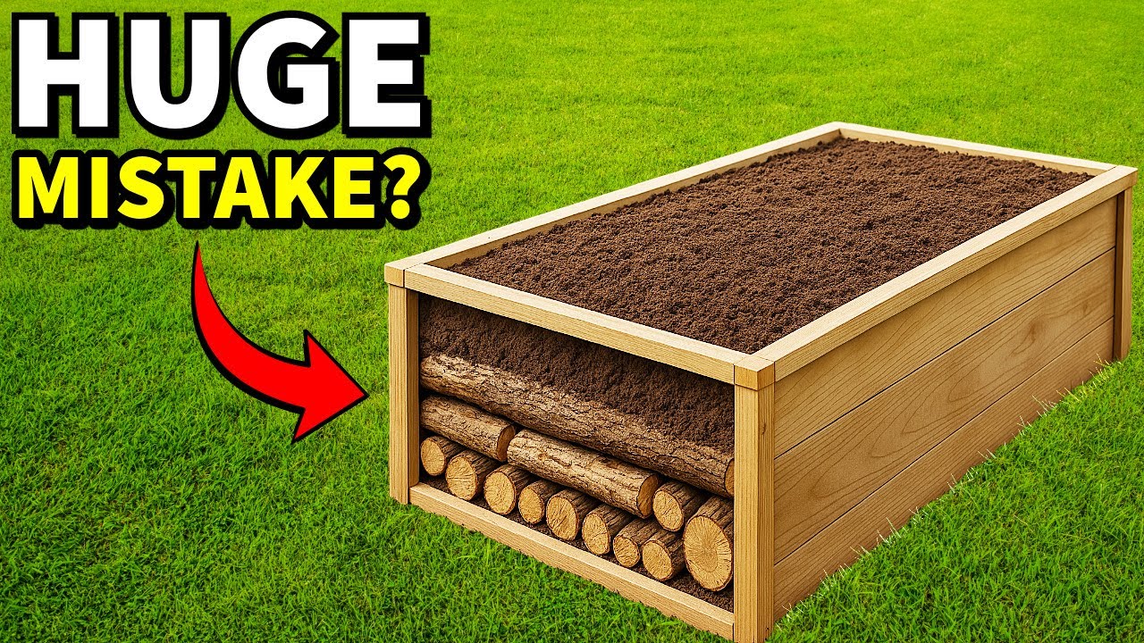 The TRUTH About Hugelkultur And Filling Raised Beds With Logs