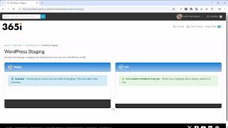 Create Wordpress Staging Clone On 365I