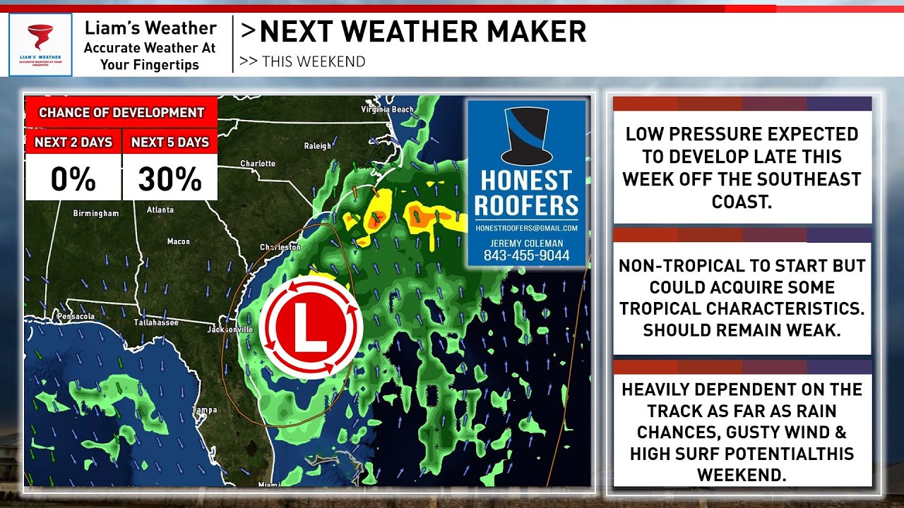 New Potential Tropical Disturbance Forming Off Southeast Coast ...