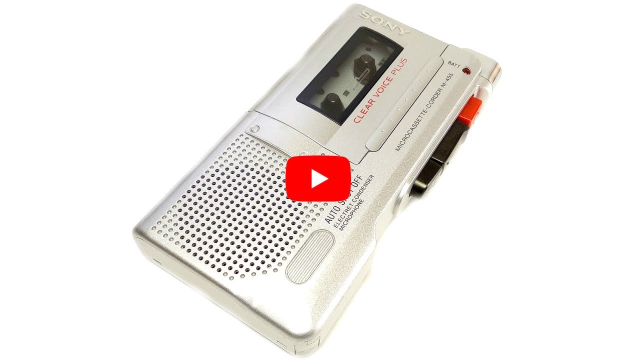 Sony M455 Handheld Microcassette Voice Recorder Clear Voice Plus Auto