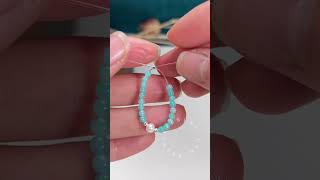 DIY bague Amazonite & perle 🤍💙Un bijou frais, doux et lumineux, parfait pour l’été ✨#DIY #bague