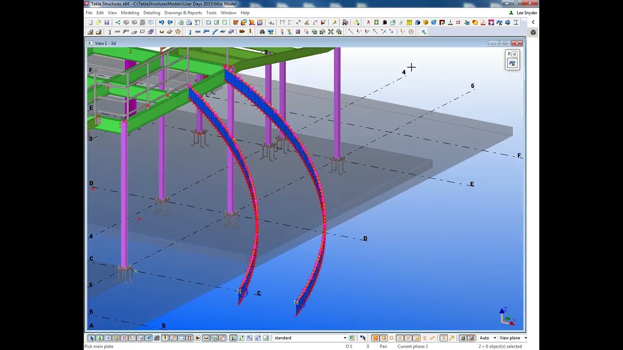Tekla Structures Spiral Stair