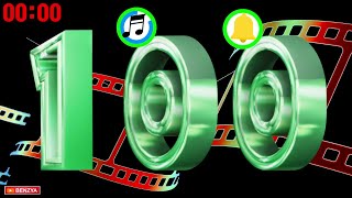 3D Font 100 seconds countdown timer alarm🔔