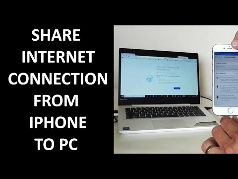 Share the internet connection from iPhone to PC using USB cable