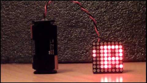 Greatings on an LED matrix