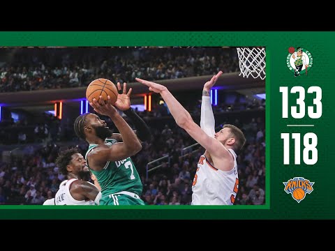 INSTANT REACTION: Celtics set franchise record in win over Knicks, 1-on-1 with Jaylen Brown