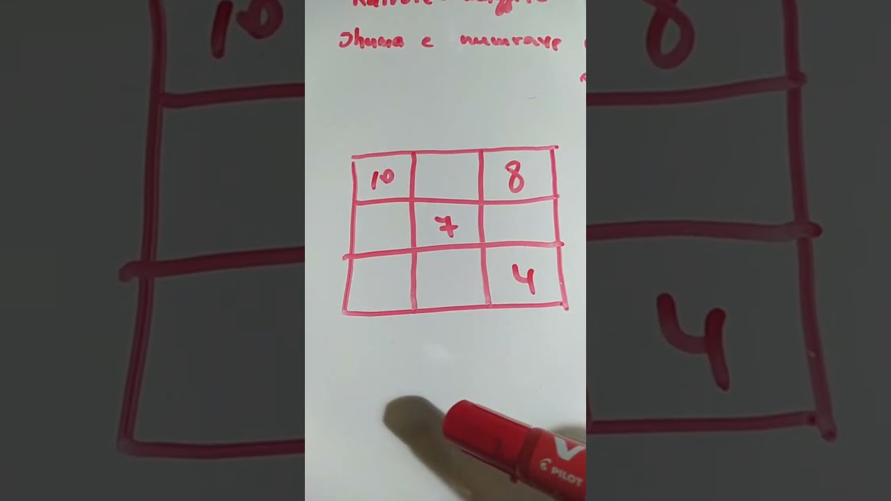 Katrorët magjikë, plotësimi i tyre #katrorëmagjikë#maths #shkolla #matematika #diaspora 