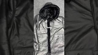 Black Genuine Leather Parka with Fur Hood | Sheepskin Coat Review | Sialkot Pakistan Factor #viral