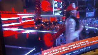 CLEVELAND BROWNS DRAFT FUTURE PRO BOWL LB JOK from NOTRE DAME