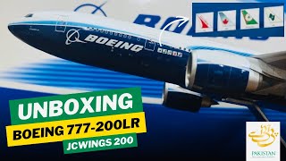 PIA First Boeing 777-200LR In HOUSE COLOURS Livery (N6066Z) 1:200 Scale Unboxing JC WINGS 200 PIA First Boeing 777-200LR In HOUSE COLOURS Livery (N6066Z) 1:200 Scale Unboxing JC WINGS 200