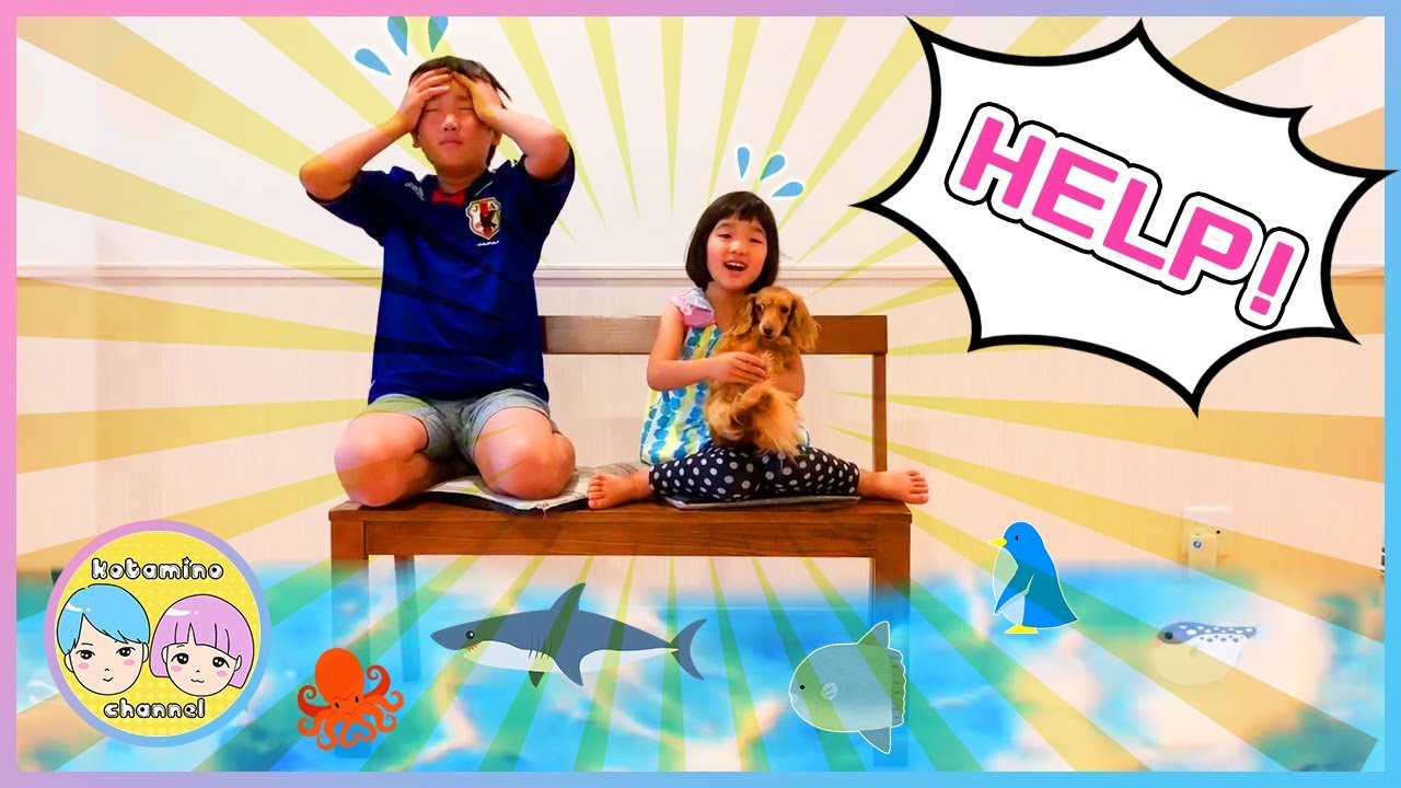 再アップ こたくんみのちゃんが大げんか プリキュアふりかけに魔法をかけたらおうちが水だらけになっちゃった 寸劇 こたみのチャンネル Youtube