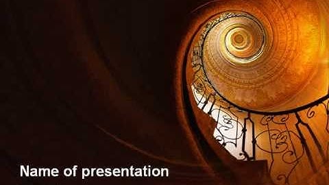 Stairs PowerPoint Template by PoweredTemplate.com