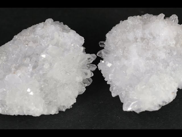 蛍鉱山産水晶 クラスター 2個セット 47.6g / Japanese Quartz - YouTube