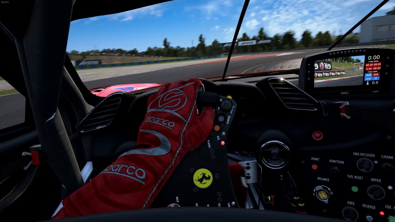 Assetto Corsa Competizione Ferrari Gt On Hungaroring Youtube