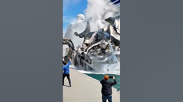 Two Cruise Ships Collide While Approaching the Dock