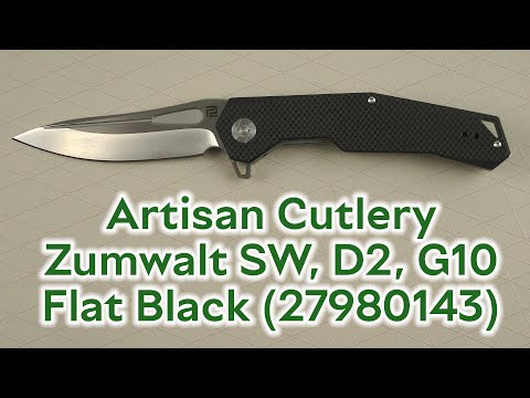 Розпаковка Artisan Cutlery Zumwalt SW, D2, G10 Flat Black (27980143)