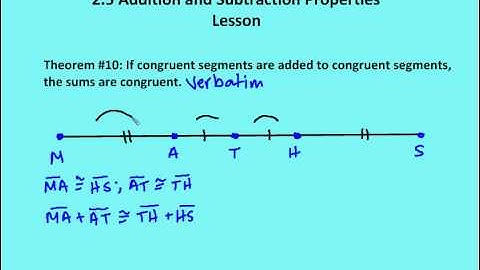 2.5 Addition and Subtraction Properties (Lesson)