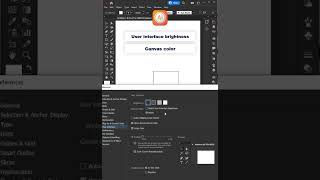 How to change Adobe Illustrator user interface change and canvas color #shorts