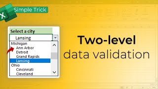 Two-level data validation in Excel - Simple trick Net Worth
