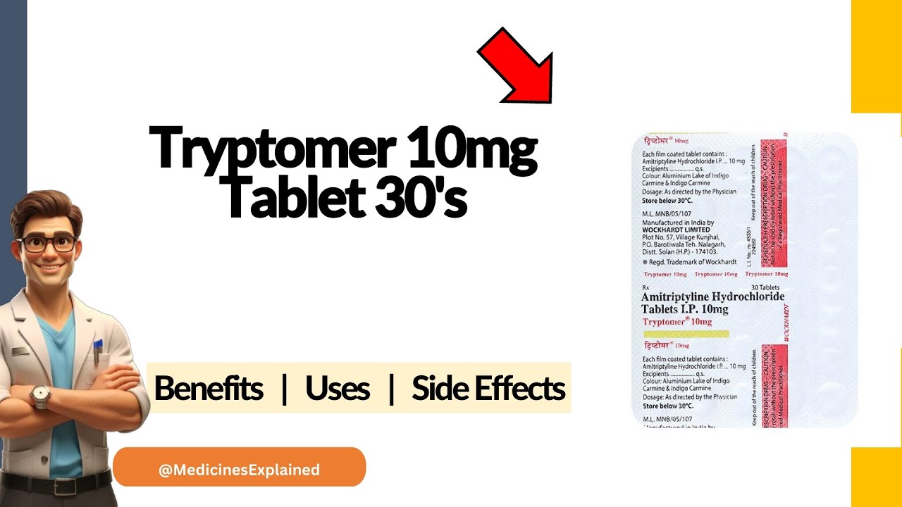 Tryptomer 10mg Tablet Uses | Side Effects & Dosage 💊