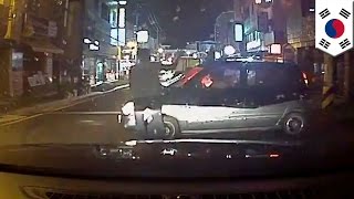 Fake car accident: Hit by car prank backfires on scam artist, caught on dash cam