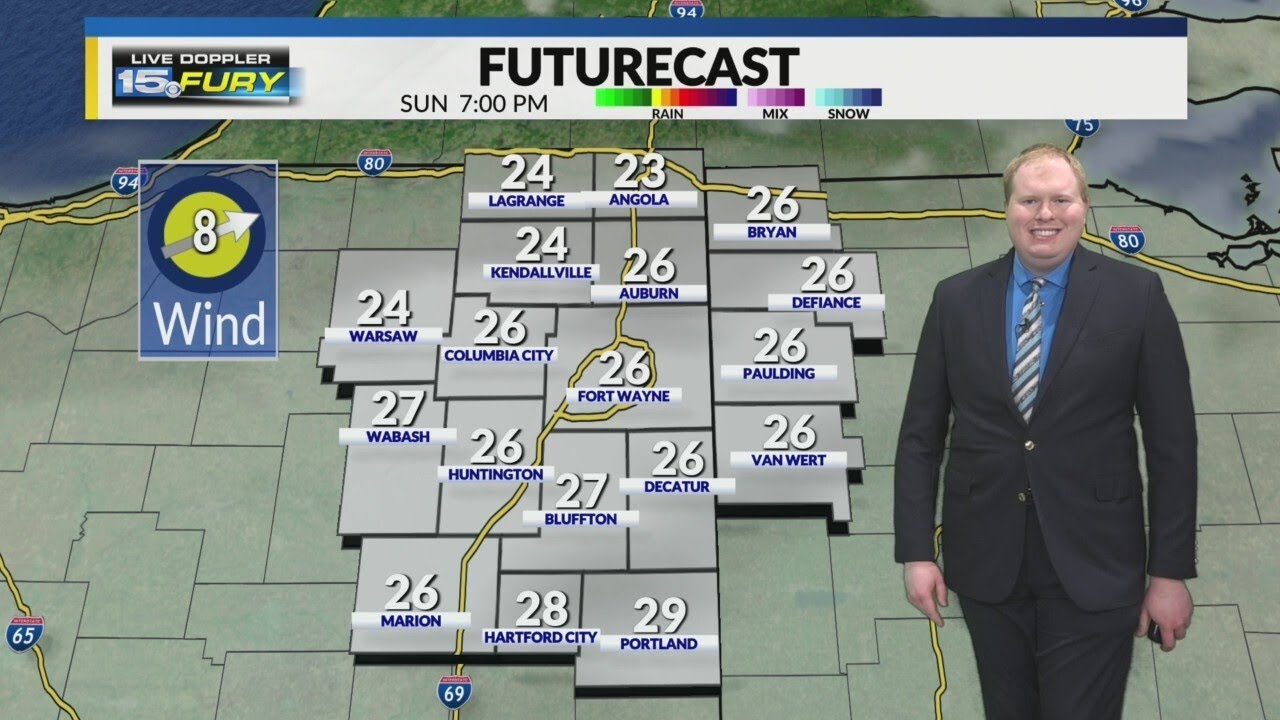 Cold with decreasing clouds Sunday night - YouTube