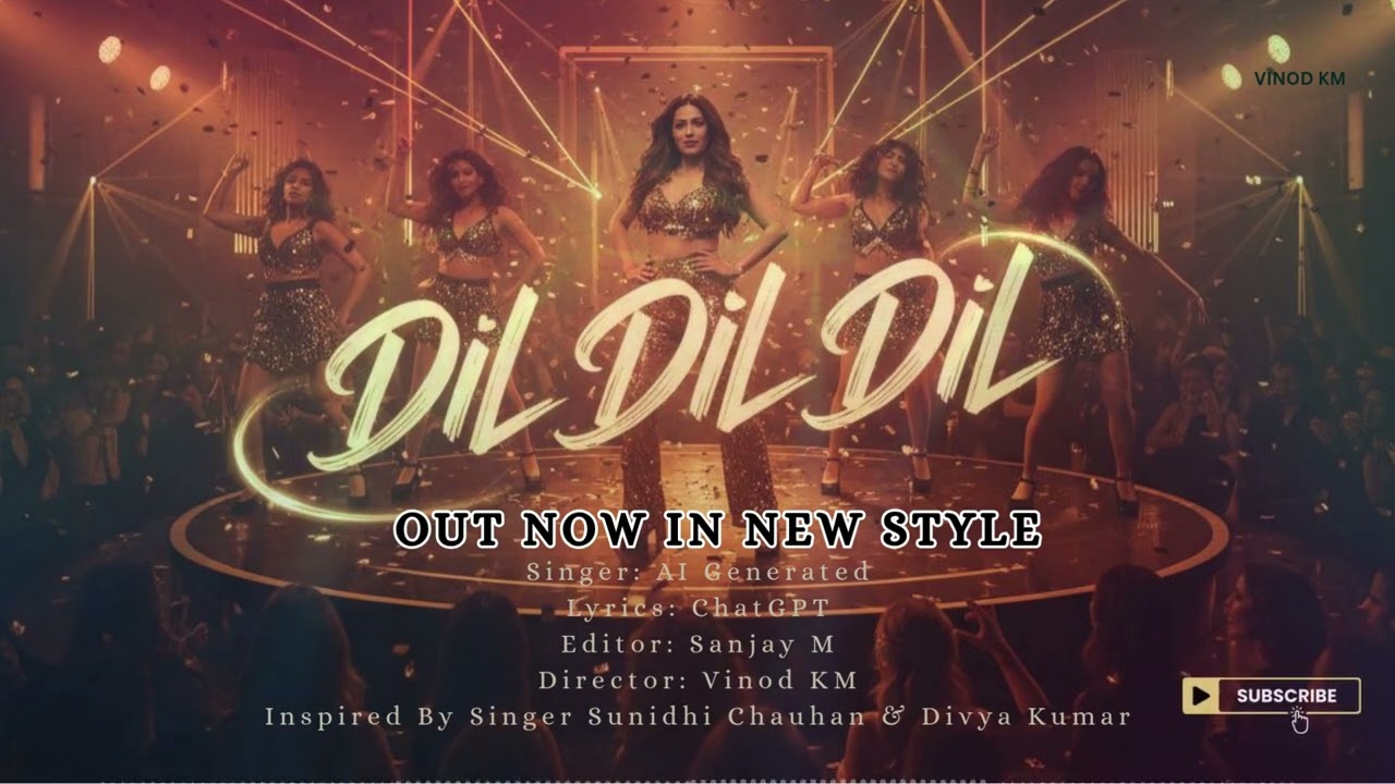 Dil Dil Dil (Official Video) | Sunidhi Chauhan & Divya Kumar | Vinod KM | Romantic Love Song 2025