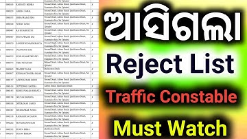 Ossc official notice published,, Rejected list Traffic Constable,, Big Update News Now,,must watch..