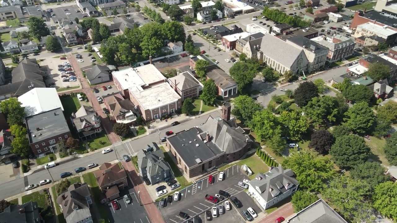 Slow Circle Drone Shot Meadville Pa