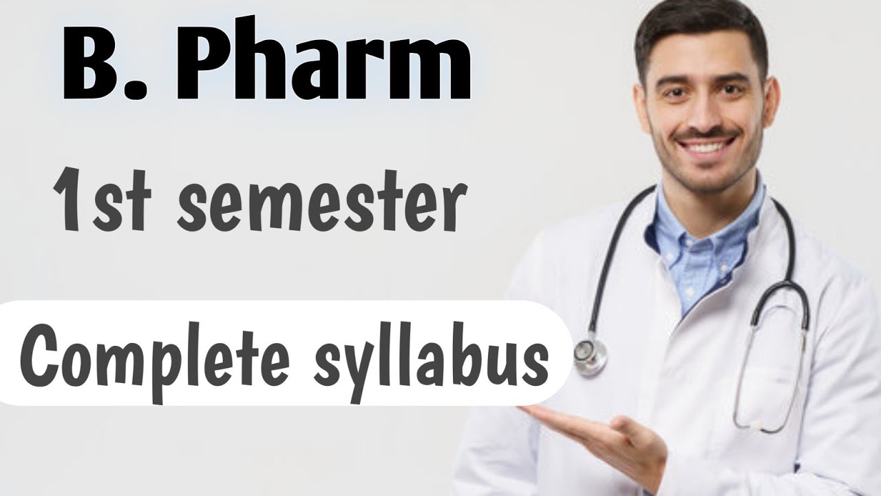 B pharm 1st semester syllabus (a short introduction) | 2022 - YouTube