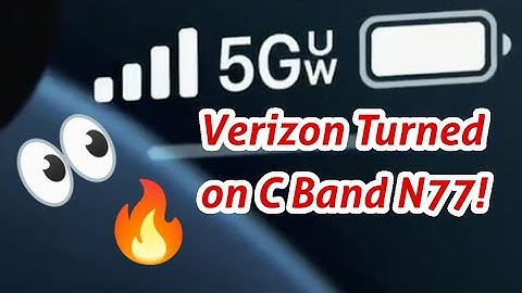 Verizon turns on 5G UW at work! Yeeeeeeeeeeeaaaaaahhhh 🔥 CBand N77