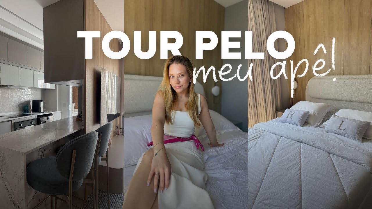 TOUR PELO MEU APARTAMENTO: Nosso primeiro apartamento depois de casados! 🤍✨