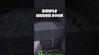 Hidden Door Minecraft  #gaming #minecraft #tutorial #trending