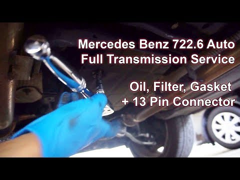 mercedes-benz-c-class-full-transmission-service---oil,-filter,-gasket,-&-13-pin-connector-w203-722.6