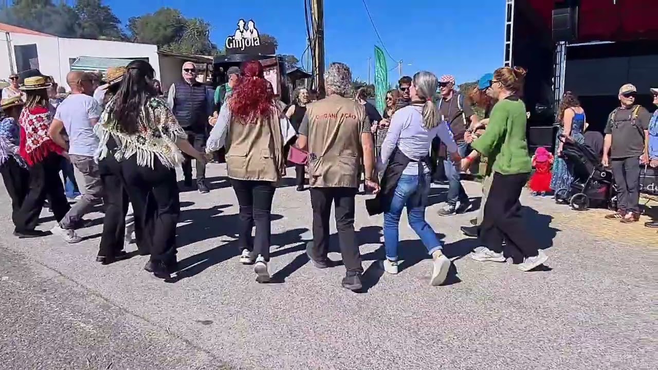 Straatmuzikanten, dans en feest op het Amandelbloesemfestival Alta Mora, Portugal, 21 februari 2026 