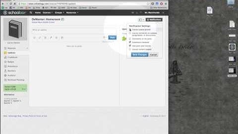 Schoology - Course Notifications