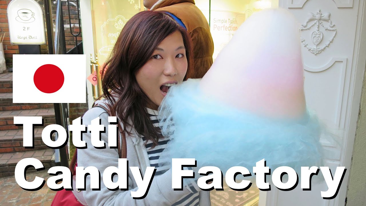Biggest 4-Color Cotton Candy! | Japanese Eats