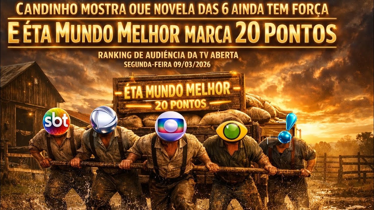 ÊTA MUNDO MELHOR MARCA 20 PONTOS - Ranking de audiência da TV Aberta ...